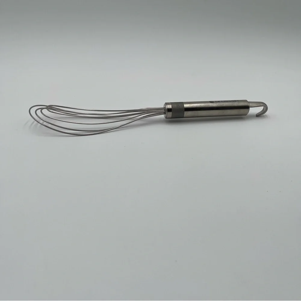 Le Creuset Revolution Tools 12” Flat Wire Whisk Stainless Steel Retired Hanging